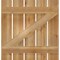 Ekena Millwork Spaced Board-n-Batten Shutters w/Z-Bar, Rough Sawn Western Red Cedar, 28 7/8W x 30H, PR RBS06Z29X030RWR - alternate 4